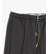 Technical fabric trousers with drawstrings