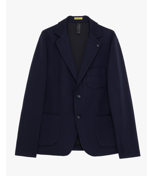 Single-breasted blazer in textured fabric