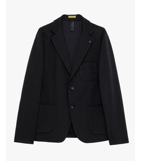 Single-breasted blazer in textured fabric