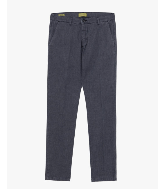 Pantaloni in cotone effetto puntinato