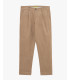 Pantaloni in cotone effetto puntinato
