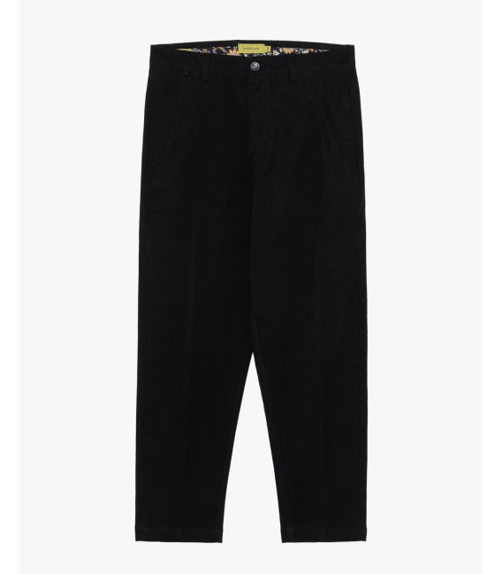 Pantaloni in cotone effetto puntinato