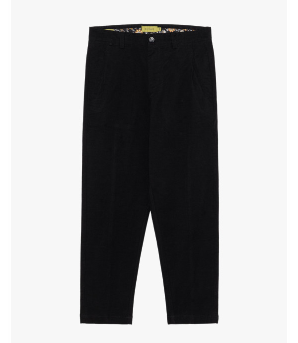 Pantaloni in cotone effetto puntinato