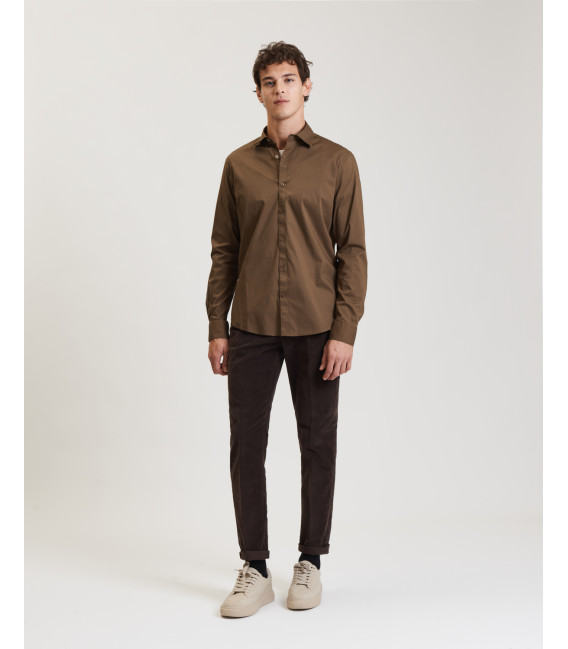 Camicia cotone stretch