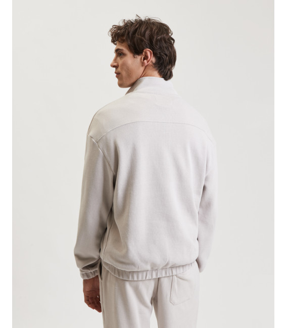 Felpa collo zip