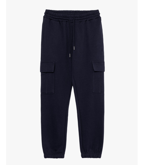 Jogger in felpa tasconato