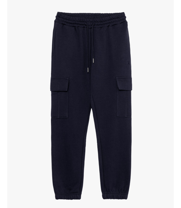 Jogger in felpa tasconato
