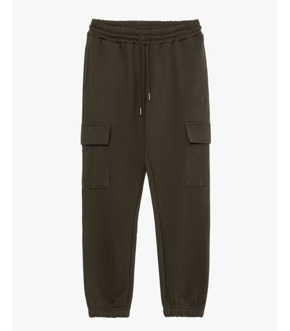 Jogger in felpa tasconato