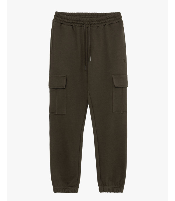 Jogger in felpa tasconato