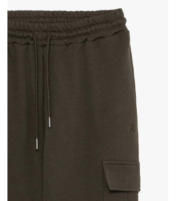Jogger in felpa tasconato