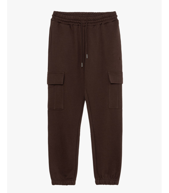 Jogger in felpa tasconato