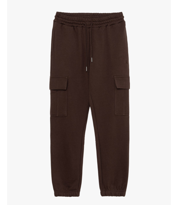 Jogger in felpa tasconato
