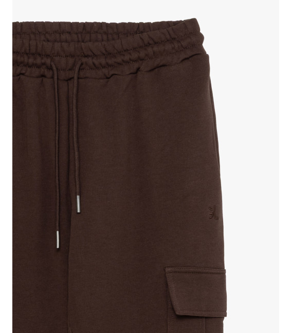 Jogger in felpa tasconato