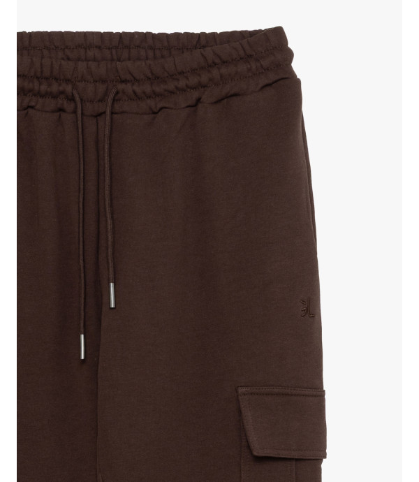 Jogger in felpa tasconato