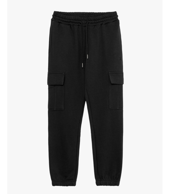 Jogger in felpa tasconato