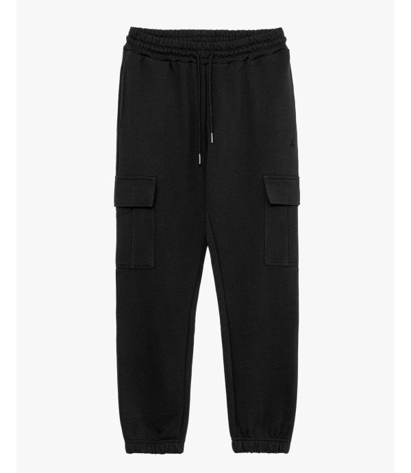 Jogger in felpa tasconato