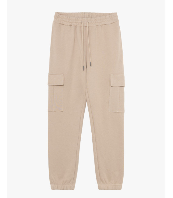 Jogger in felpa tasconato
