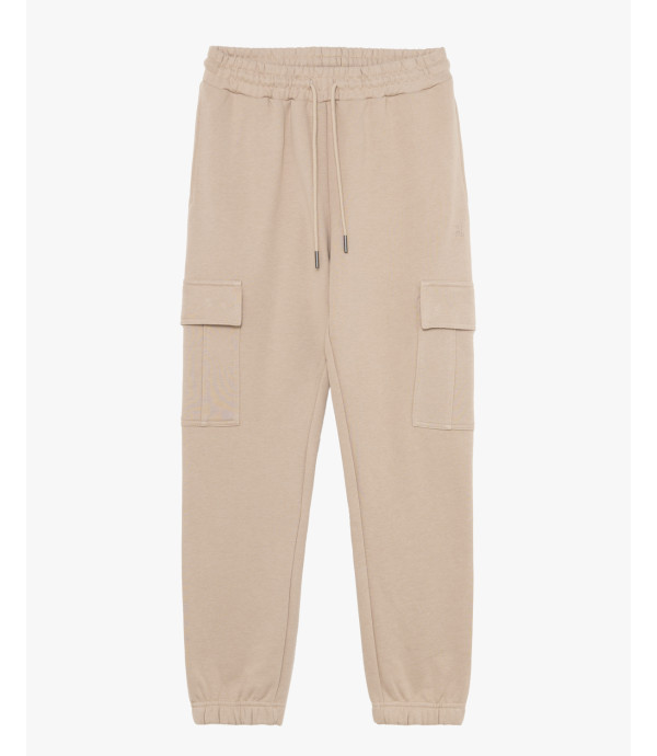 Jogger in felpa tasconato