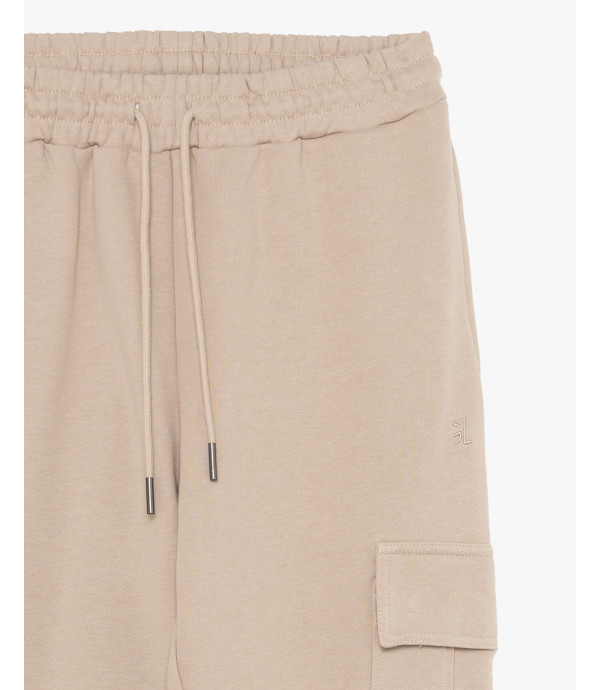 Jogger in felpa tasconato