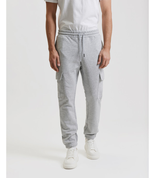 Jogger in felpa tasconato