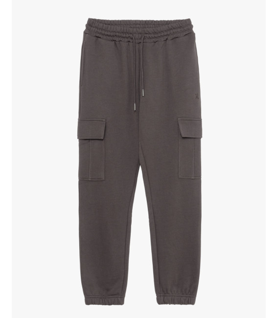 Jogger in felpa tasconato