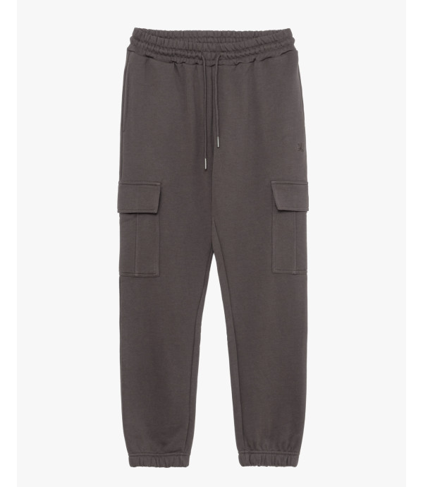 Jogger in felpa tasconato
