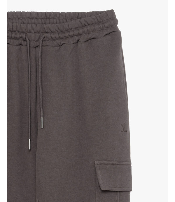 Jogger in felpa tasconato