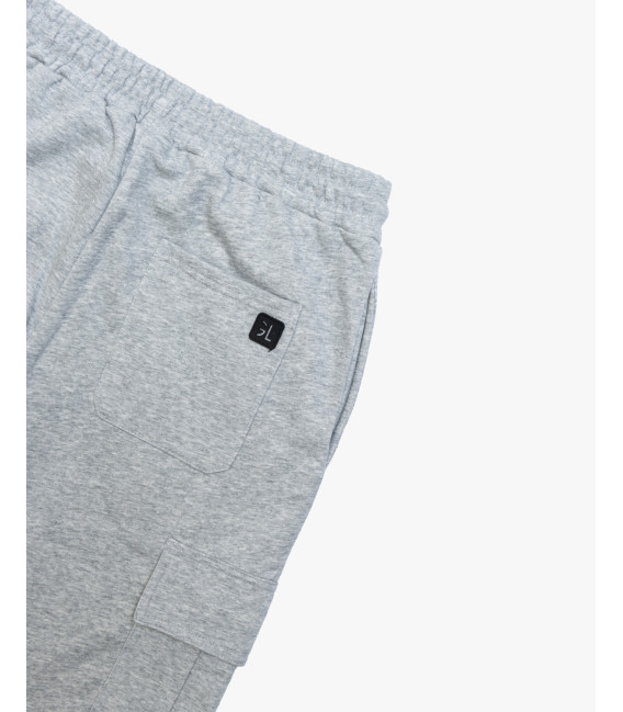 Jogger in felpa tasconato
