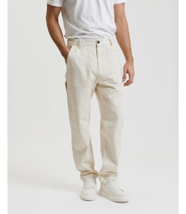 Pantalone workwear in twill di cotone