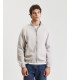 Felpa full zip collo alto