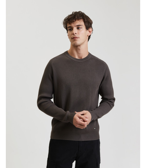 Felpa in maglia girocollo manica raglan