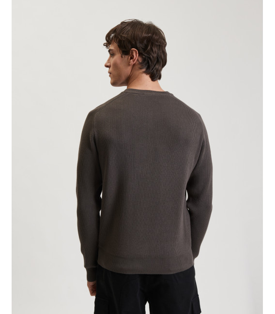 Felpa in maglia girocollo manica raglan
