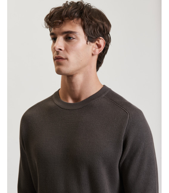 Felpa in maglia girocollo manica raglan