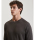 Felpa in maglia girocollo manica raglan