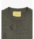 Distressed crew-neck sweater in wool blend
