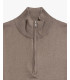 Maglia con collo zip a imbuto