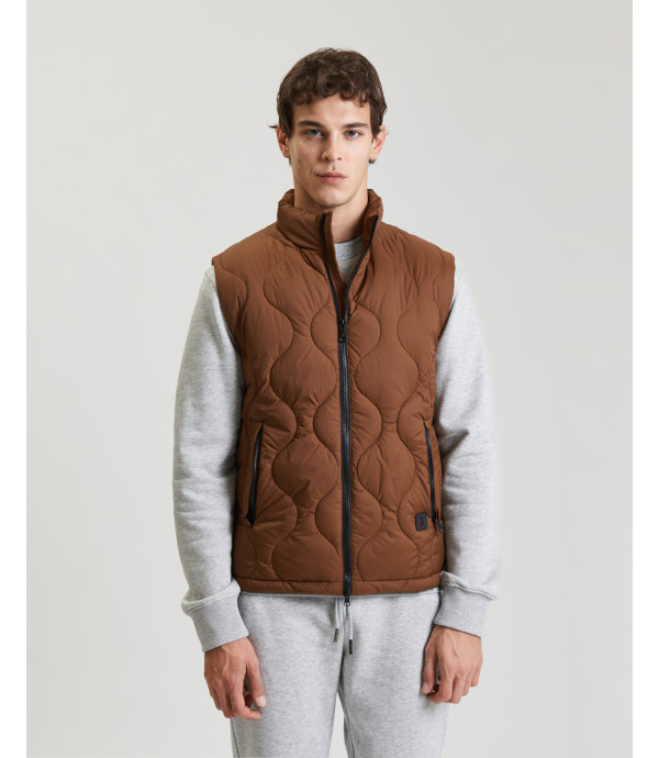 Quilted padded vest