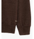 Crew-neck sweater in wool blend with chest pocket and sleeve detail