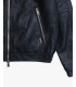 Faux-leather bomber jacket