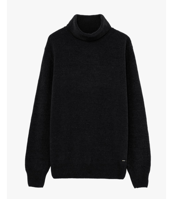 Chenille turtleneck sweater