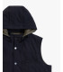 Padded vest with hood