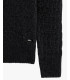 Chenille cable-knit crew-neck sweater
