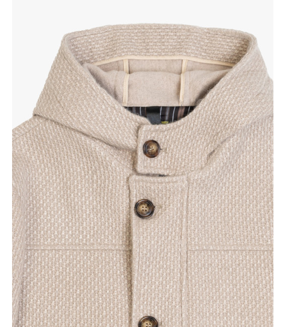 Hooded short coat