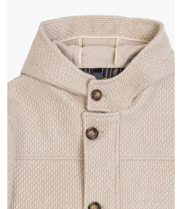 Hooded short coat