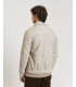 Faux-leather bomber jacket