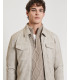 Faux-leather bomber jacket