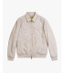 Faux-leather bomber jacket