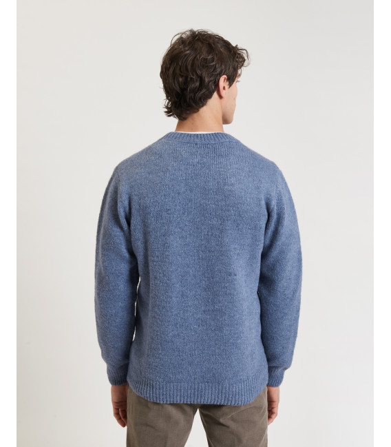 Boucle crewneck sweater