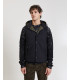 Padded vest with hood