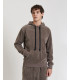 Hooded chenille sweatshirt